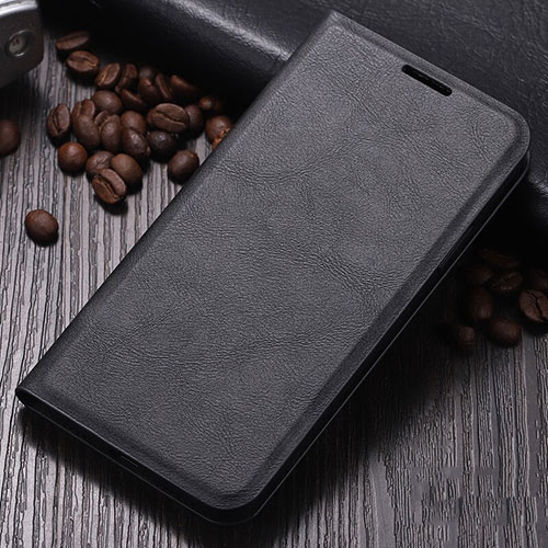 Leather Case Stands Flip Cover T06 Holder for Huawei Nova 5i Black