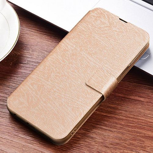 Leather Case Stands Flip Cover T06 Holder for Huawei P30 Lite Gold