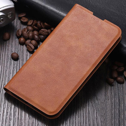 Leather Case Stands Flip Cover T06 Holder for Samsung Galaxy Note 10 Plus Orange