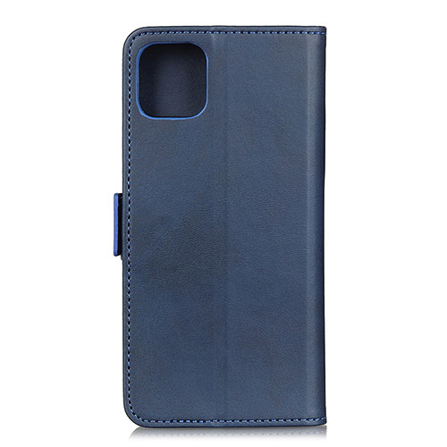 Leather Case Stands Flip Cover T06 Holder for Xiaomi Mi 11 5G Blue