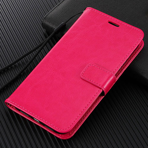 Leather Case Stands Flip Cover T07 Holder for Huawei Honor View 30 Pro 5G Hot Pink