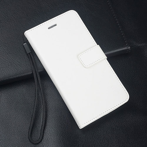 Leather Case Stands Flip Cover T07 Holder for Huawei Nova 5 Pro White