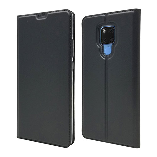 Leather Case Stands Flip Cover T08 Holder for Huawei Mate 20 X 5G Black