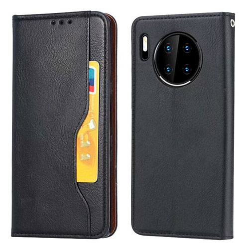 Leather Case Stands Flip Cover T08 Holder for Huawei Mate 30E Pro 5G Black