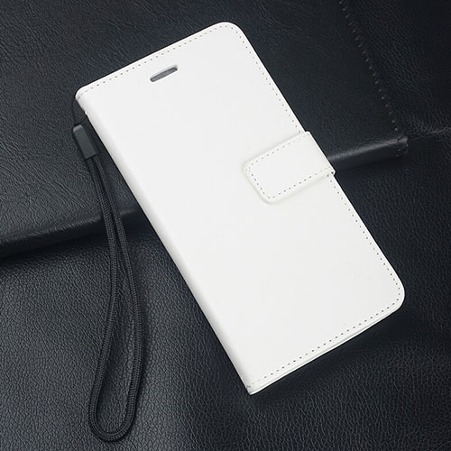 Leather Case Stands Flip Cover T08 Holder for Huawei Nova 5i White