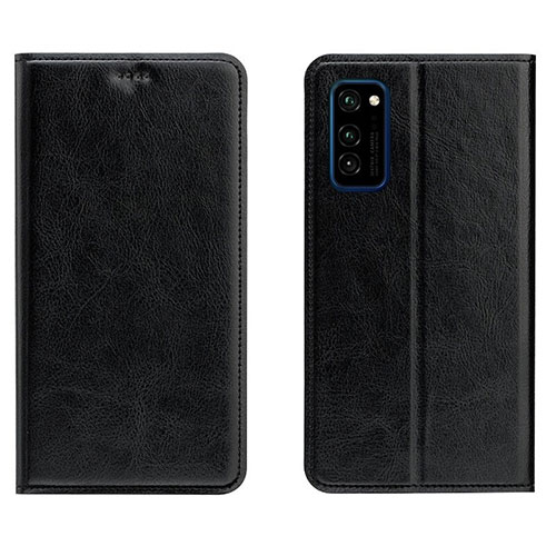 Leather Case Stands Flip Cover T09 Holder for Huawei Honor V30 Pro 5G Black