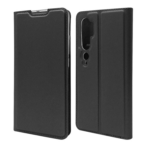 Leather Case Stands Flip Cover T09 Holder for Xiaomi Mi Note 10 Pro Black