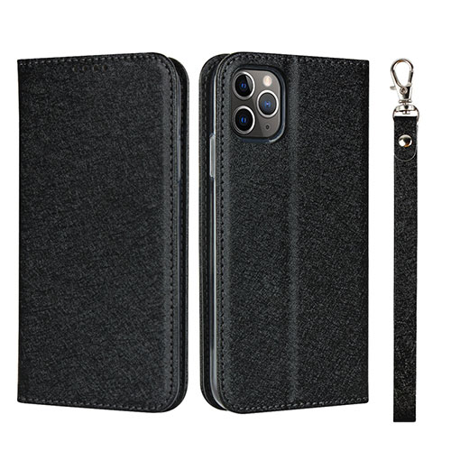 Leather Case Stands Flip Cover T10 Holder for Apple iPhone 11 Pro Max Black