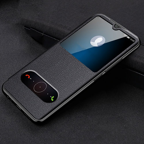 Leather Case Stands Flip Cover T10 Holder for Huawei Honor 20i Black