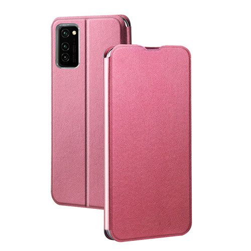 Leather Case Stands Flip Cover T10 Holder for Huawei Honor View 30 5G Pink