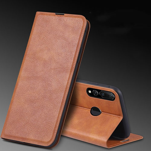 Leather Case Stands Flip Cover T11 Holder for Huawei Honor 10i Orange