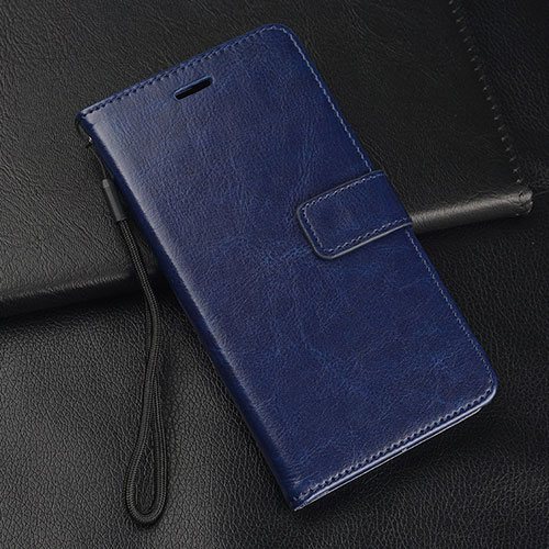 Leather Case Stands Flip Cover T11 Holder for Huawei Honor V20 Blue
