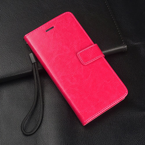 Leather Case Stands Flip Cover T11 Holder for Huawei Honor V20 Hot Pink