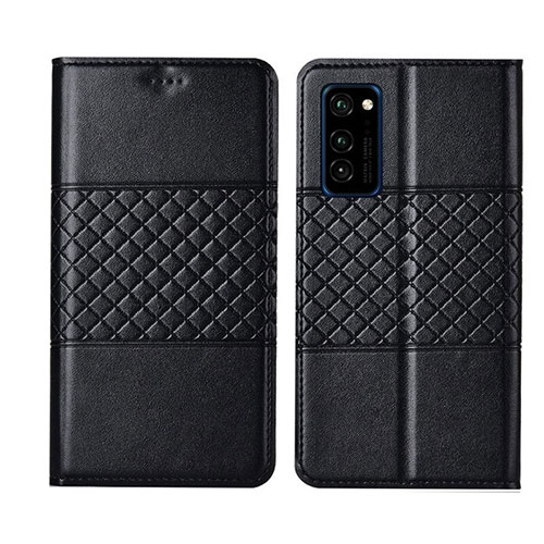 Leather Case Stands Flip Cover T11 Holder for Huawei Honor V30 5G Black