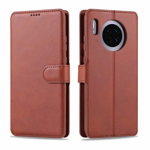 Leather Case Stands Flip Cover T11 Holder for Huawei Mate 30 Pro Brown