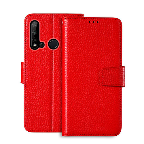 Leather Case Stands Flip Cover T11 Holder for Huawei Nova 5i Red