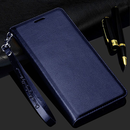 Leather Case Stands Flip Cover T11 Holder for Samsung Galaxy Note 20 5G Blue