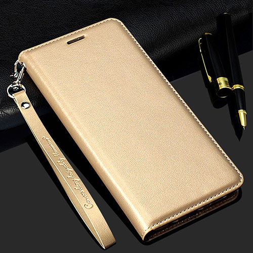 Leather Case Stands Flip Cover T11 Holder for Samsung Galaxy Note 20 5G Gold