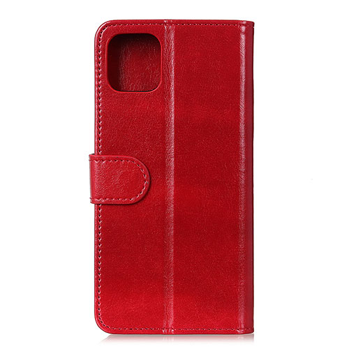 Leather Case Stands Flip Cover T11 Holder for Xiaomi Mi 11 Lite 5G NE Red