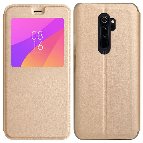 Leather Case Stands Flip Cover T11 Holder for Xiaomi Redmi Note 8 Pro Gold