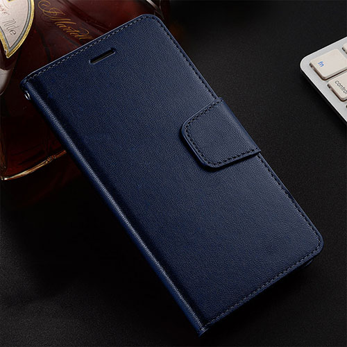 Leather Case Stands Flip Cover T12 Holder for Huawei Honor 20E Blue