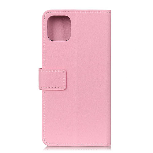 Leather Case Stands Flip Cover T12 Holder for Xiaomi Mi 11 Lite 4G Pink