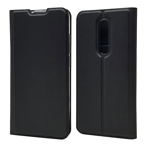 Leather Case Stands Flip Cover T12 Holder for Xiaomi Mi 9T Pro Black