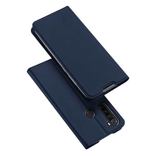 Leather Case Stands Flip Cover T12 Holder for Xiaomi Redmi Note 8T Blue