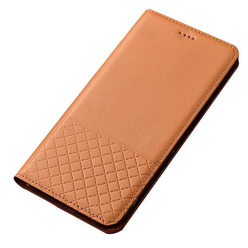 Leather Case Stands Flip Cover T14 Holder for Xiaomi Redmi Note 8T Orange