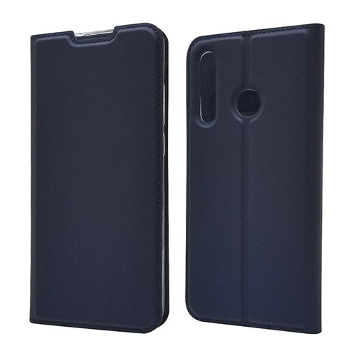 Leather Case Stands Flip Cover T15 Holder for Huawei Honor 20i Blue