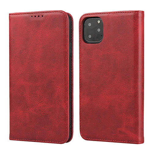 Leather Case Stands Flip Cover T16 Holder for Apple iPhone 11 Pro Red