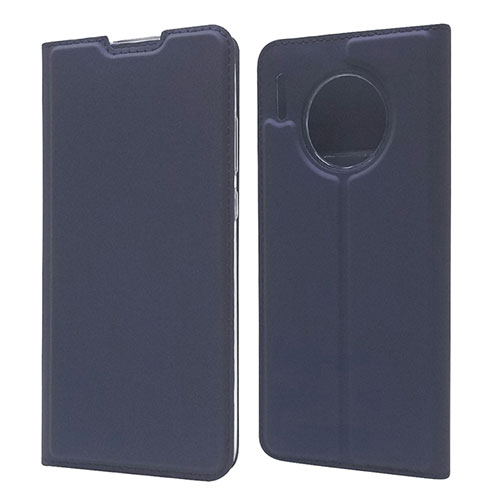 Leather Case Stands Flip Cover T17 Holder for Huawei Mate 30 Pro 5G Blue