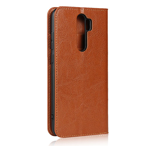 Leather Case Stands Flip Cover T17 Holder for Xiaomi Redmi Note 8 Pro Orange