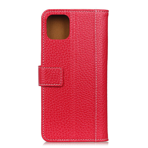 Leather Case Stands Flip Cover T19 Holder for Xiaomi Mi 11 Lite 5G NE Red