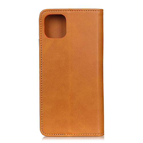 Leather Case Stands Flip Cover T24 Holder for Xiaomi Mi 11 Lite 5G NE Light Brown