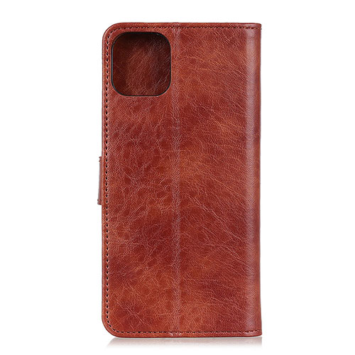 Leather Case Stands Flip Cover T26 Holder for Xiaomi Mi 11 5G Brown