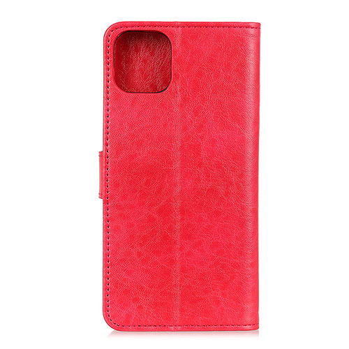 Leather Case Stands Flip Cover T26 Holder for Xiaomi Mi 11 Lite 4G Red