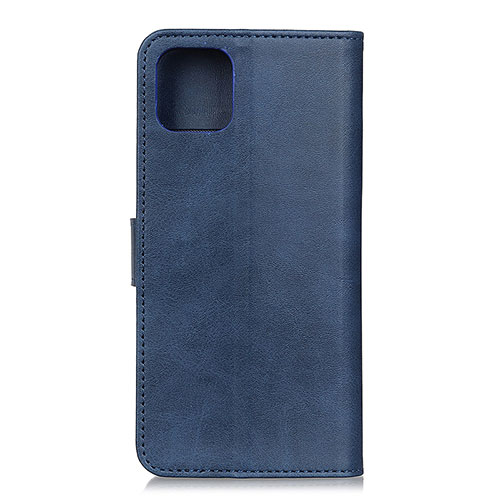 Leather Case Stands Flip Cover T27 Holder for Xiaomi Mi 11 Lite 4G Blue