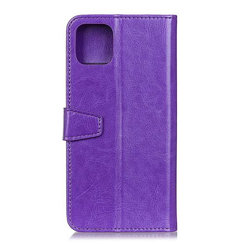 Leather Case Stands Flip Cover T28 Holder for Xiaomi Mi 11 Lite 5G NE Purple