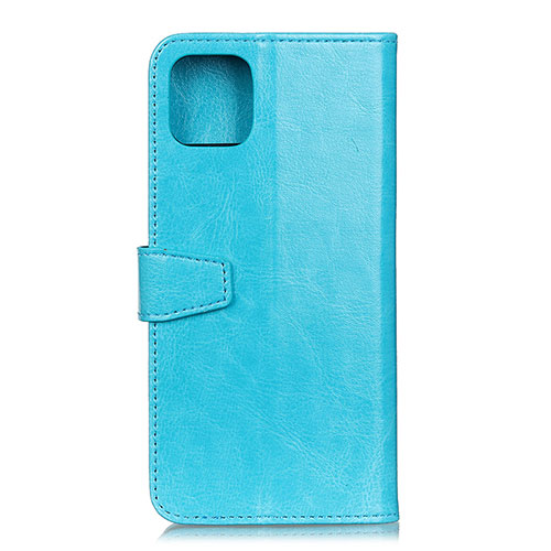 Leather Case Stands Flip Cover T28 Holder for Xiaomi Mi 11 Lite 5G NE Sky Blue