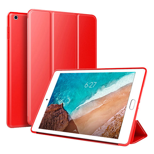 Leather Case Stands Flip Holder Cover L01 for Xiaomi Mi Pad 4 Plus 10.1 Red