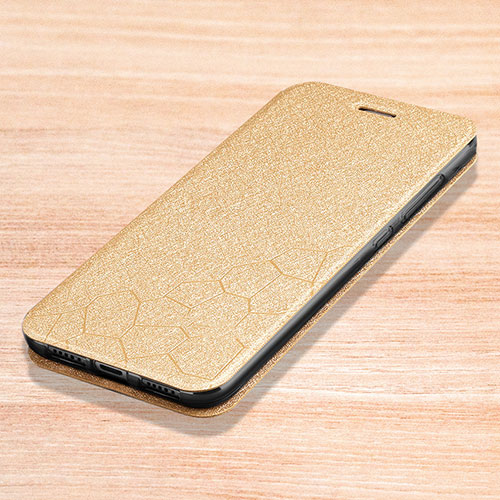 Leather Case Stands Flip Holder Cover L01 for Xiaomi Redmi Note 7 Gold