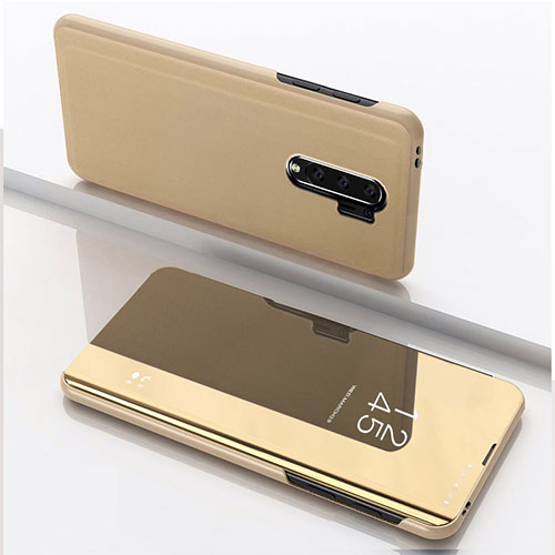 Leather Case Stands Flip Mirror Cover Holder QH1 for Xiaomi Redmi 9 Gold