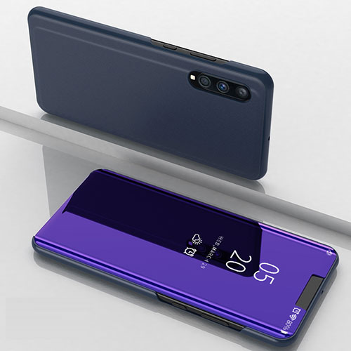 Leather Case Stands Flip Mirror Cover Holder ZL1 for Samsung Galaxy A70S Purple