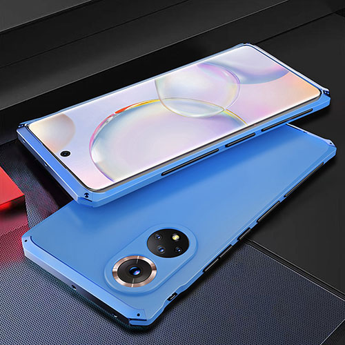 Luxury Aluminum Metal Cover Case 360 Degrees for Huawei Honor 50 5G Blue