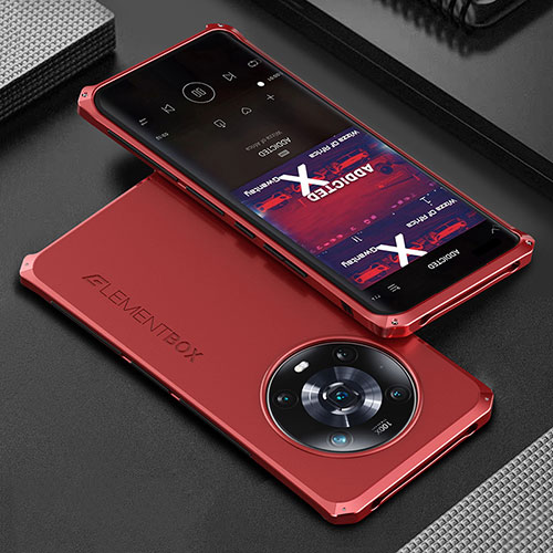 Luxury Aluminum Metal Cover Case 360 Degrees for Huawei Honor Magic4 5G Red