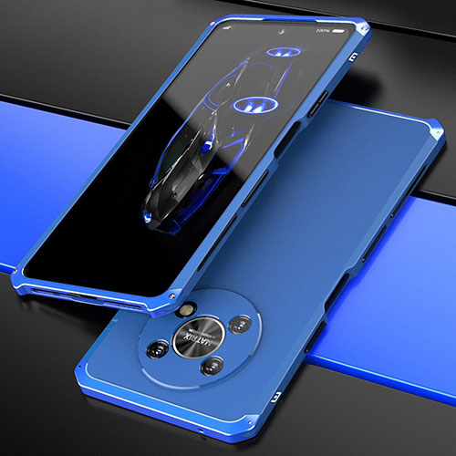 Luxury Aluminum Metal Cover Case 360 Degrees for Huawei Honor Magic4 Lite 5G Blue