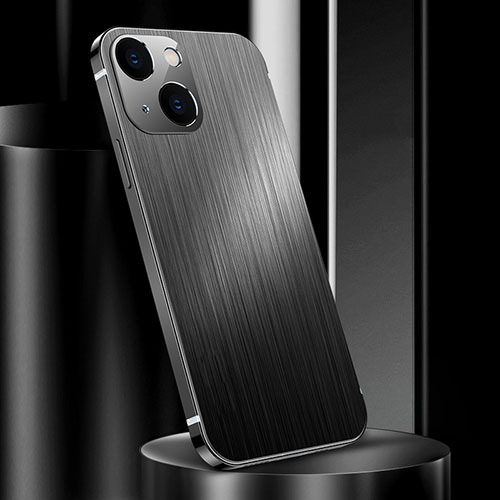 Luxury Aluminum Metal Cover Case for Apple iPhone 14 Black