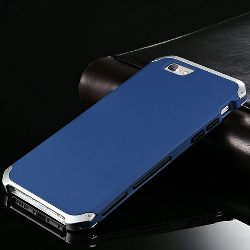 Luxury Aluminum Metal Cover Case for Apple iPhone 6 Plus Blue