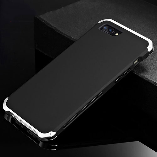 Luxury Aluminum Metal Cover Case for Apple iPhone 7 Plus Silver and Black